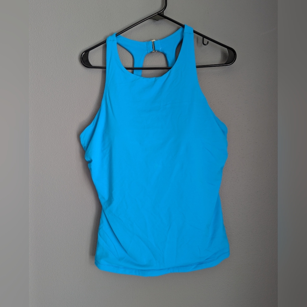 Athleta Vibrant Turquoise Racerback Tank